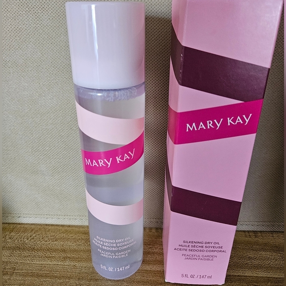 NIB 2 Mary Kay Silkening Dry Oil Mist Peaceful Garden full size - Picture 4 of 4